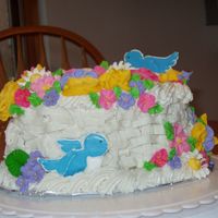 Wilton Course Ii Final Cake Here is a picture of my wilton course II final cake. I had to deal with my kids and lost track of time after taking it out of the oven and...