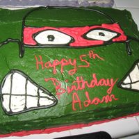 Ninja Turtle Birthday Cake this was a cake that i had made for my sons 5th birthday
