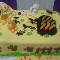 A Heavenly Garden Cake This cake I made for the annual cake contest in Nevada County.Sugar paste and Fondant features....all edible!