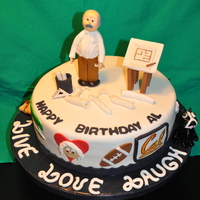 Al's Birthday Cake Banana cake with almond buttercream