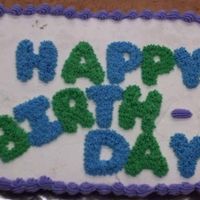 Happy Birthday Cupcake Cake This was my 2nd attempt at a cupcake cake. I didn't figure too well on my spacing though :) I had to curve and split up birthday. I...