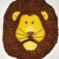 Lion This is one of my son's 1st birthday cakes. He is CMD chocolate chip cake (YUMMY) with chocolate and regular buttercream. Too bad the...