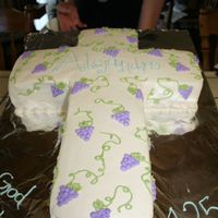 Cross This was made from an 11x15 pan. All buttercreme.