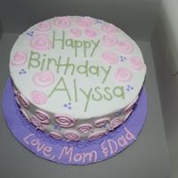 Birthday Just a simple birthday cake. As you can see I had a little bulging. Need help fixing that problem. Any ideas? Thanks