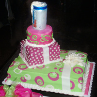 Desi's 50Th Birthday Cake. Made this for my good friend on her 50th and her daughter told me not to forget the beer.