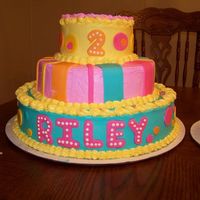 Flip Flop Cake buttercream and fondant