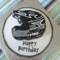Racing Helmet Buttercream
