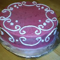 Practice 2 just trying a bunch of new recipies... & it isn't crumbs in the icing, its just rasp. pulp. Thank goodness its just practice!