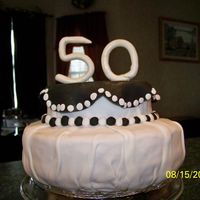 50Th Wedding Anniversary 50th Wedding Anniversary cake made for my MIL and FIL. Chocolate cake and whipped peanut butter filling
