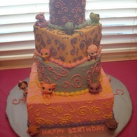Littlest Pet Shop Birthday I made this cake for my Daughter's 5th birthday. All the pets are her toys, I'm not that cool. :) I had a lot of fun doing this...