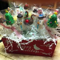 Christmas Cakepops I made these for some coworkers in my office as a special Christmas treat.