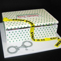 Doughnut Box Cake Fantastic Forty doughnuts, this cake was made for a police officers 40th birthday, the sides and top were made out of gumpaste/fontant...