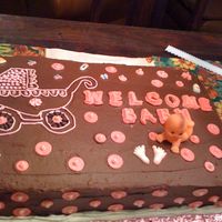 Pink Polka Dots With Chocolate Buttercream Double chocolate with raspberry filling, Polka dots are fondant as are letters. Added some edible pearls with some sugar art, All edible...