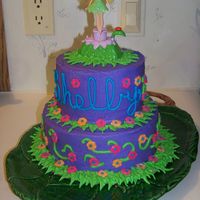 Think Tink I made this for my niece's 7th Birthday. I got the idea from a pic I found here. The bottom layer is an 8" white cake with BC...