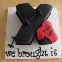 P90X for a couple who recently completed the program.... mini-cake