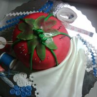 Pin Cushion Cake This was made for my coworkers mother's 78th birthday. Cake was a vanilla cake with Canoli filling, covered in fondant. Everything...