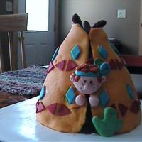 Teepee Cake I made this for a little red-headed freckled boy's birthday. Got the idea from Debbie Brown's book. I was pleased with the way it...