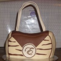 Zebra Print Purse A Zebra Print Purse I made for a 13 year old's birthday. Fondant covered cake and a dried fondant purse strap. It was a big hit and...