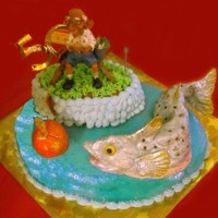 Fishing At 50 This was for my brother's 50th birthday. He belongs to a fishing group called "Team Apple" (the reason for the apple). The...