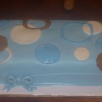 Popular Circle Cake I noticed everyone doing this for boy cakes... My Cuz has this in her son's room so I figured it wouldn't hurt to try.... White...