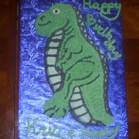 Dino Birthday This was done almost a year ago for my son's 3rd and 4th birhtday... (there 12 months and 13days apart) I think it was chocolate with...