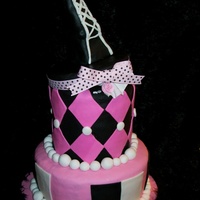 Birthday Cake 50th birthday cake for a Mom who loves France. Had a little trouble making the Tower and the cake settled a little.