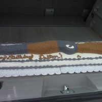 Another Shotgun Cake! all buttecream, base cakes are white cake and gun is chocolate.