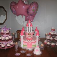 Pink Princess Birthday This pink castle cake, carriage cake, & cupcakes are straight out of the 2010 Wilton Yearbook (page 100). The castle is covered in...