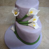 Purple Cala Lilly Cake 