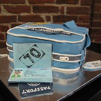 Pan Am Bag Birthday Cake I made this for my father in law's 70th birthday. He worked for Pan Am airlines most of his life and the family traveled a lot. I made...