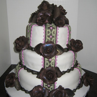40Th Birthday Cake I made this for a good friend's surprise 40th birthday party. She likes greens and browns, so I made brown gum paste roses. I had some...
