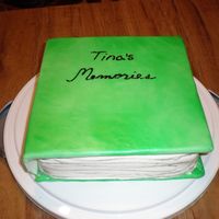 Scrapbook Cake My quickie version of a scrapbook cake made for a friend. Chocolate WASC filled & iced in BC & covered in MMF. As always comments/...