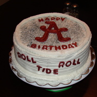 Roll Tide Roll Birthday cake for a Alabama fan.