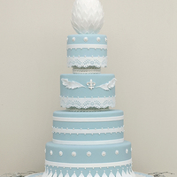 Country Birthday Cake As usual, I made a birthday cake look like a wedding cake (birthday cakes are my weakness). This is inspired by my other competition cake...