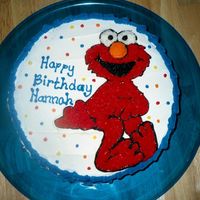 Elmo Birthday #1 freehanded by looking at a coloring book