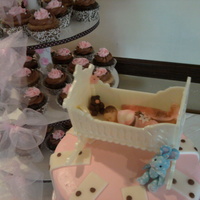 Baby Shower Cake & Cupcake Tower 