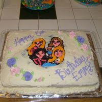 Bratz Cake This is for my little girl .. It was very hard I copied it off one of her plastic plates