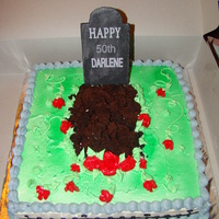 Over The Hill Birthday This is an over the hill birthday cake I did for a customer for her sister. She gave me freedom to do whatever, but really wanted to hit...