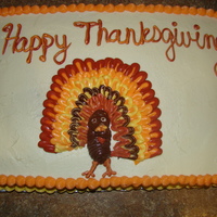 Thanksgiving Turkey I did this cake for a corporate luncheon. All BC. TFL!
