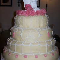 4 Tier Round Cream Wedding Cake Wedding cake for my other cousin
