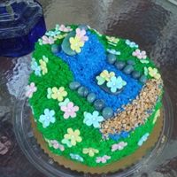 Pondless Waterfall Cake this is a pondless waterfall cake i made for my dad for fathers day to look like the waterfall in his backyard... if u dont know what a...