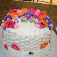 Basket Weave Cake Final cake for Wilton course 3. I really liked how it turned out!