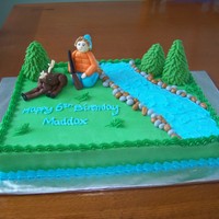 Deer Hunter Deer made from modeling chocolate and hunter made from MMF.