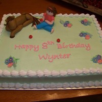 Horse & Little Girl Inspired by photo posted by jjbasket. Figures made out of fondant