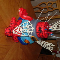 Super Hero B'day I had so much inspiration from everyone here. Tried to take little bits of this and that to create this cake for a friend little guy. Spidy...