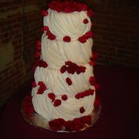 Drapes This is my first wedding cake. It was super time intensive but I really enjoyed it! I am so excited it came out the way the bride wanted.