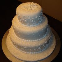 Birthday Cake With Wedding Cake Like Decor 