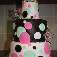 Mod Baby Shower Did a baby shower that was 3 tiers, covered in fondant with fondant decorations. This was my first time using Satin Ice and Fondarific and...