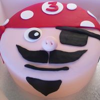 Mario The Pirate After I finished this guy I thought he looked a little like Mario! Pirate face for a 3rd birthday. Chocolate mud with chocolate ganche...