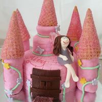 First Fairy Princess Castle The birthday girl was thrilled with this cake however I know I rushed it towards the end. It was my third cake this week and a freebie so...